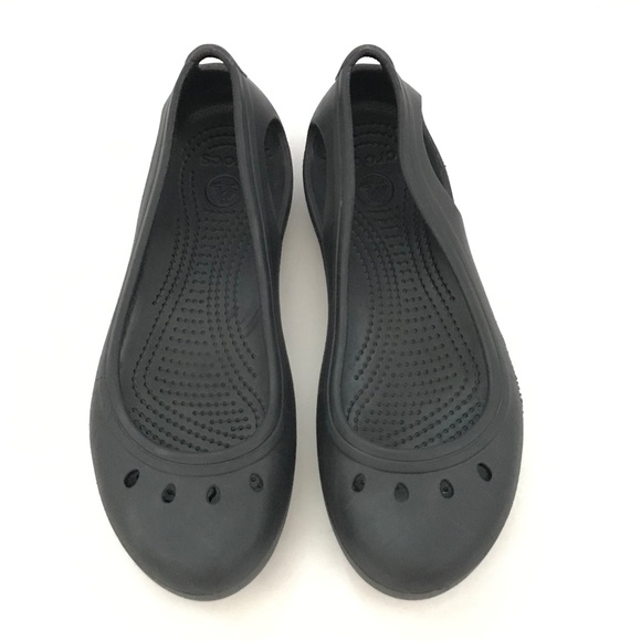 CROCS Kadee Ballet Flats Black Slip On Flats Women’s Size 9 - Picture 4 of 15